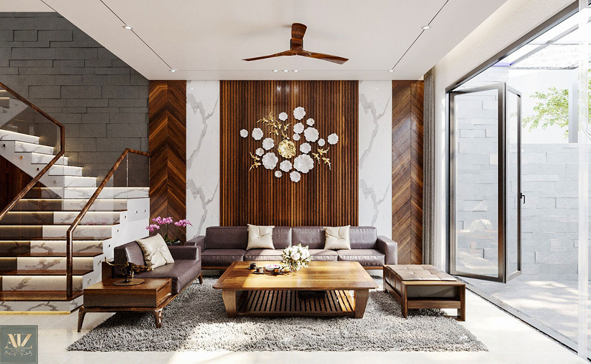 21 Ý tưởng thiết kế phòng khách nhà ống 4m hiện đại đẹp