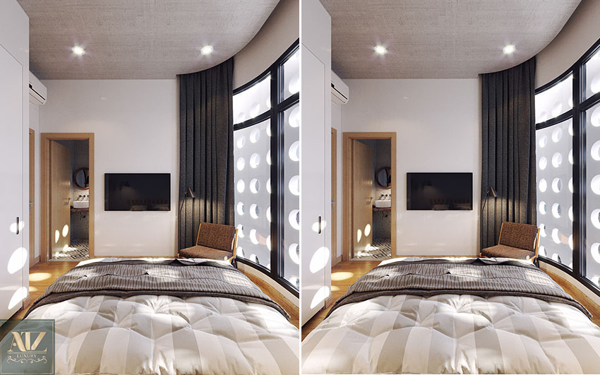 Thiết kế nội thất phòng ngủ nhà phố 50m2 cho anh Bình