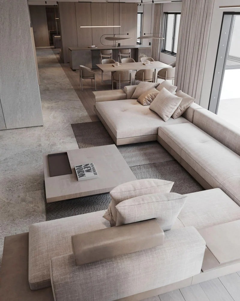 Mẫu thiết kế nội thất penthouse Lumiere Boulevar 320m2 5 phòng ngủ