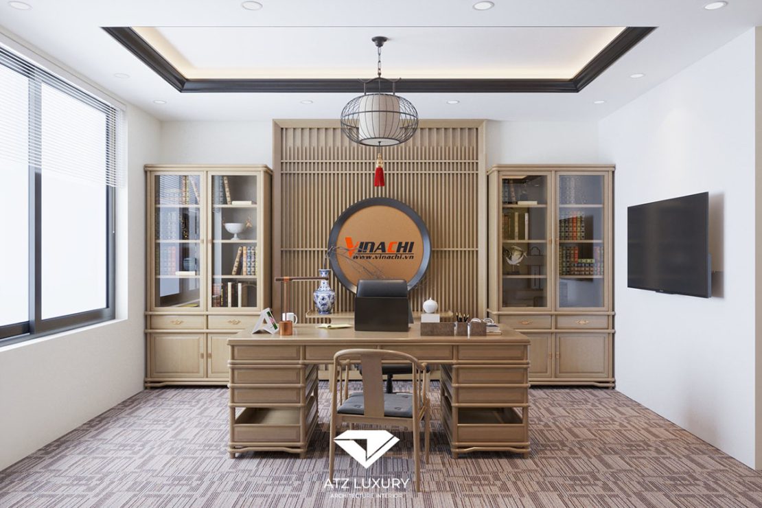 Thiết kế nội thất văn phòng công ty Vinachi 400m2 tại Bắc Ninh