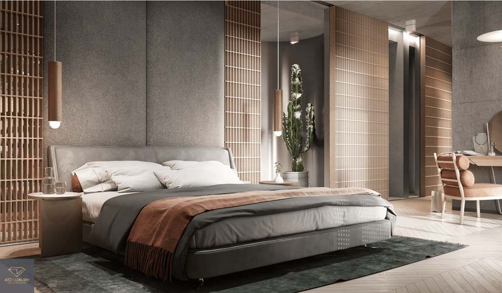 Phòng ngủ thiết kế nội thất chung cư phong cách hiện đại