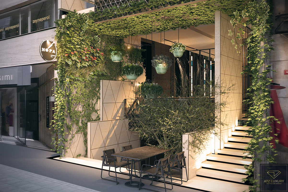 Hình ảnh mẫu thiết kế nhà hàng sân vườn tại TP Bắc Ninh