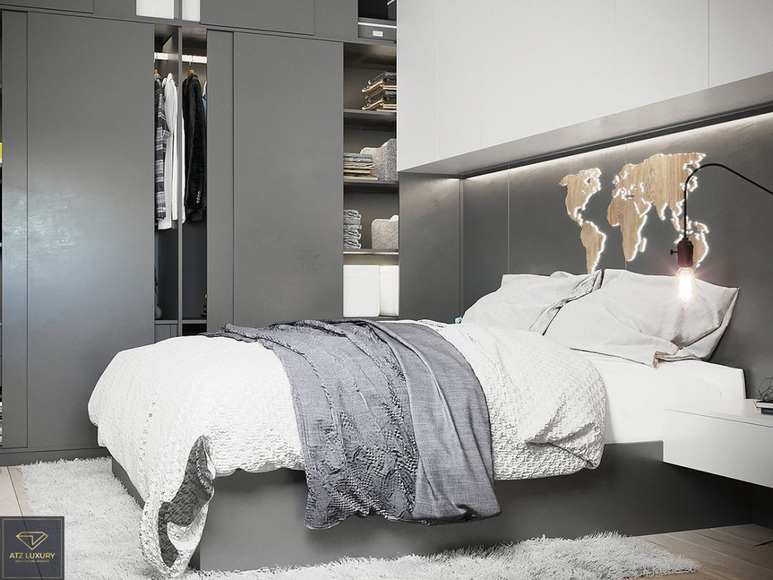 Thiết kế nội thất nhà phố 3 tầng 1 tum cho anh bảo