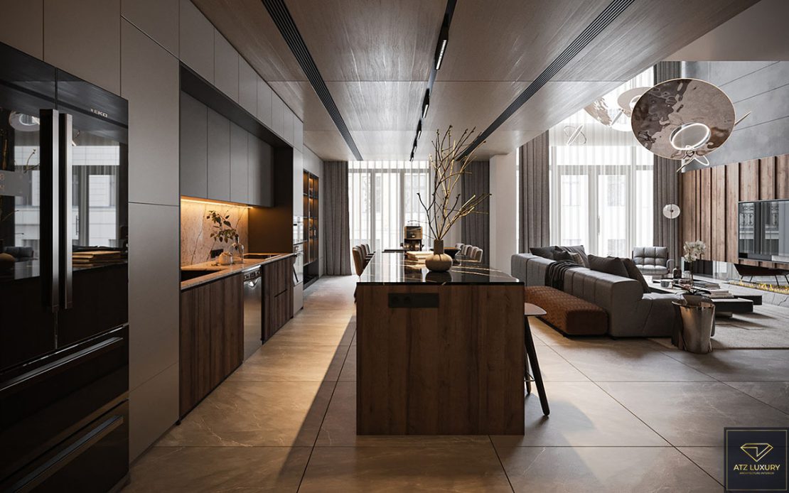 thiết kế nội thất nhà phố hiện đại