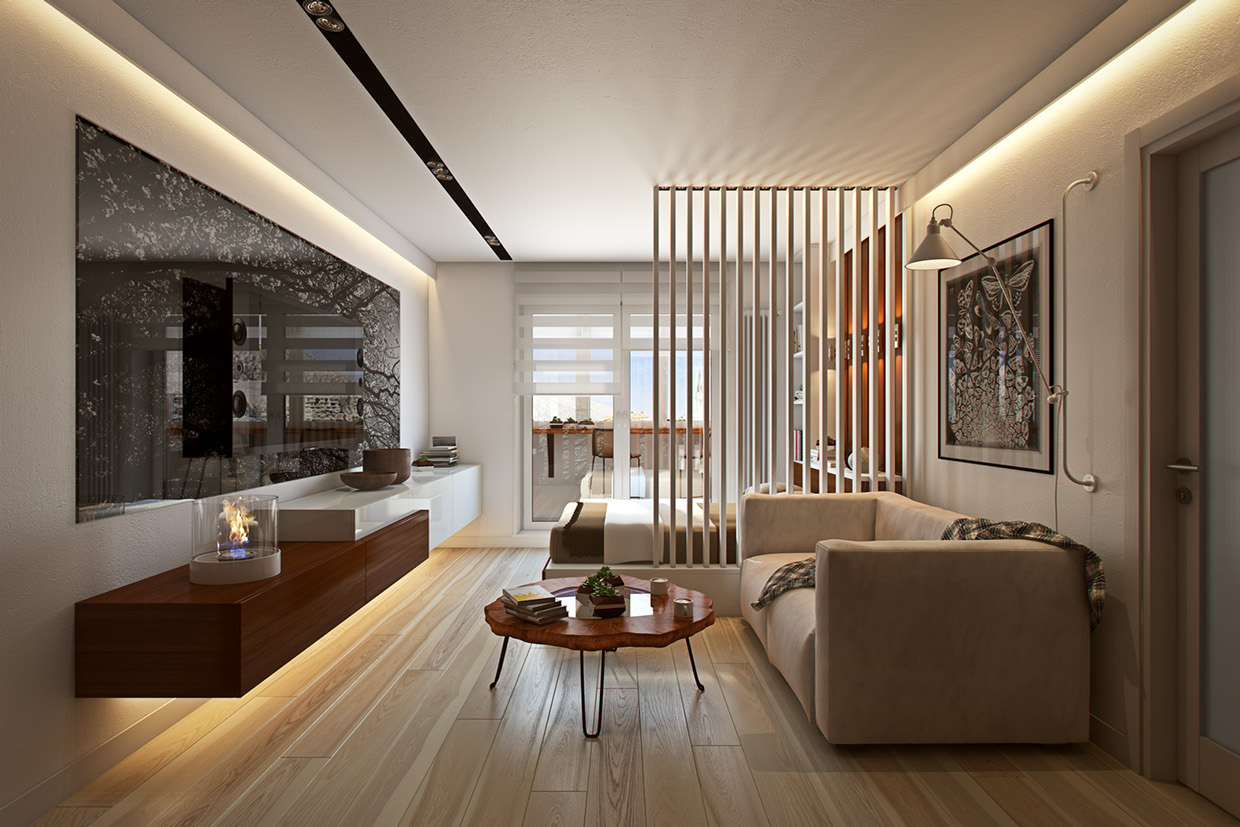 Thiết kế nội thất căn hộ chung cư tiện nghi và hiện đại tiết kiệm diện tích