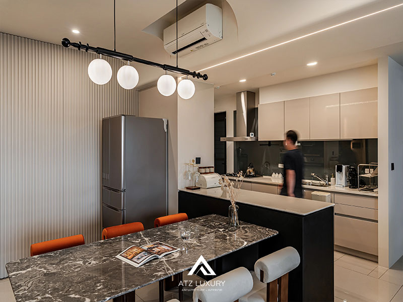 Thiết kế nội thất chung cư 95m2 đẹp mãn nhãn với phong cách Modern Luxury插图7 Thiết kế nội thất chung cư 95m2 đẹp mãn nhãn với phong cách Modern Luxury