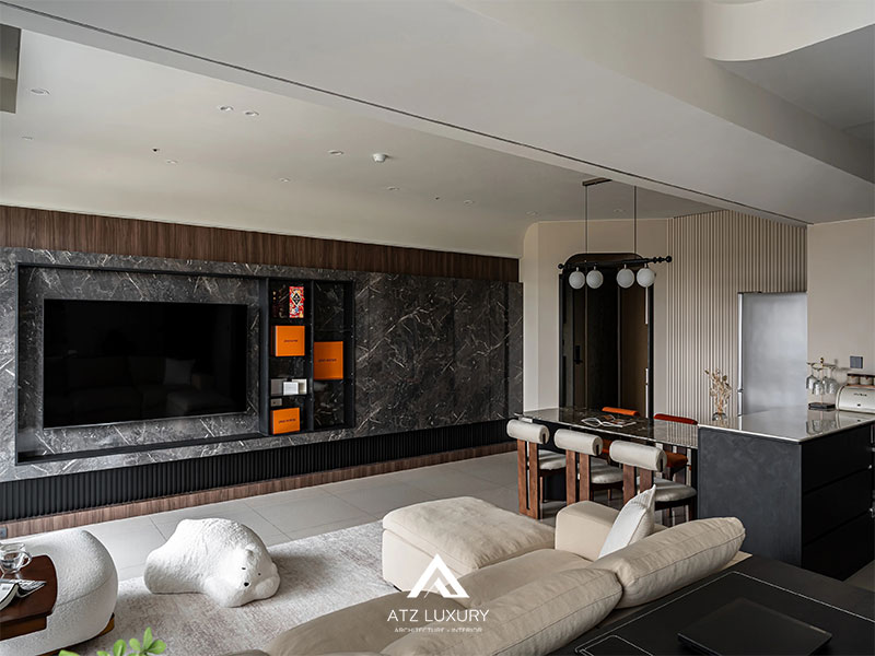 Thiết kế nội thất chung cư 95m2 đẹp mãn nhãn với phong cách Modern Luxury插图 Thiết kế nội thất chung cư 95m2 đẹp mãn nhãn với phong cách Modern Luxury