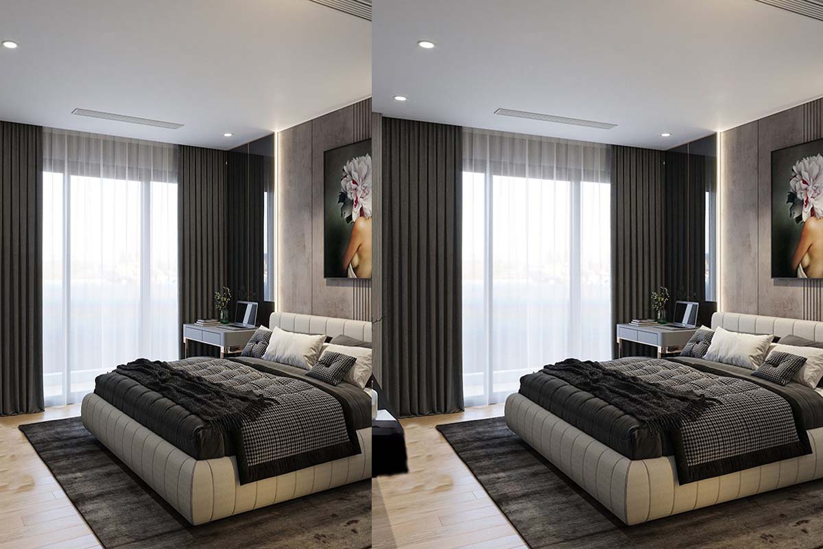 Mẫu nội thất phòng ngủ căn hộ 100m2 tại Chelsea Residences