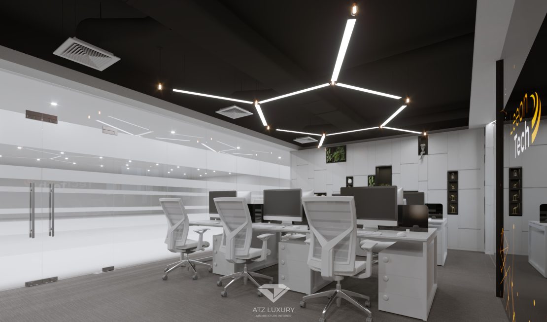 thiết kế thi công nội thất Văn phòng công ty TNHH công nghệ Leeon