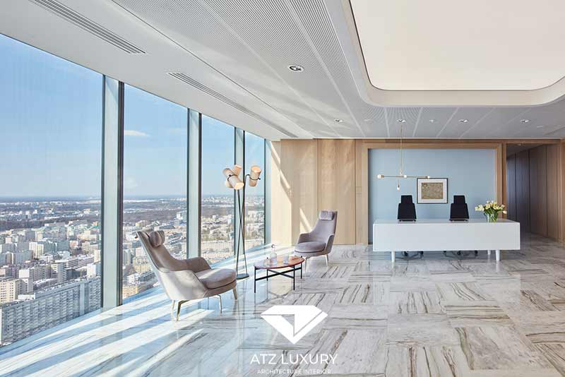 thiết kế văn phòng luật sư phong cách mở