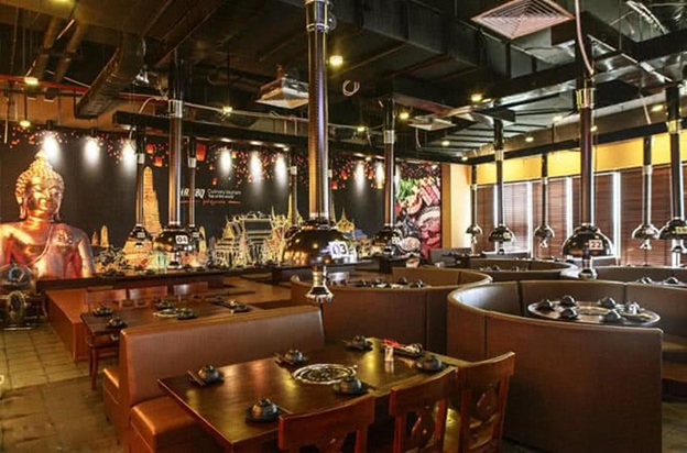 Mẫu thiết kế nhà hàng buffet bình dân đẹp