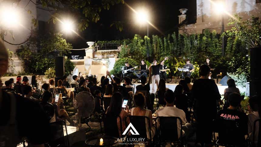 những mẫu thiết kế quán cafe acoustic đẹp