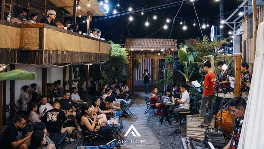 những mẫu thiết kế quán cafe acoustic đẹp