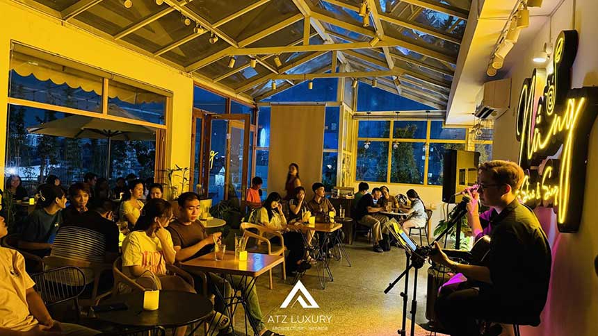 những mẫu thiết kế quán cafe acoustic đẹp