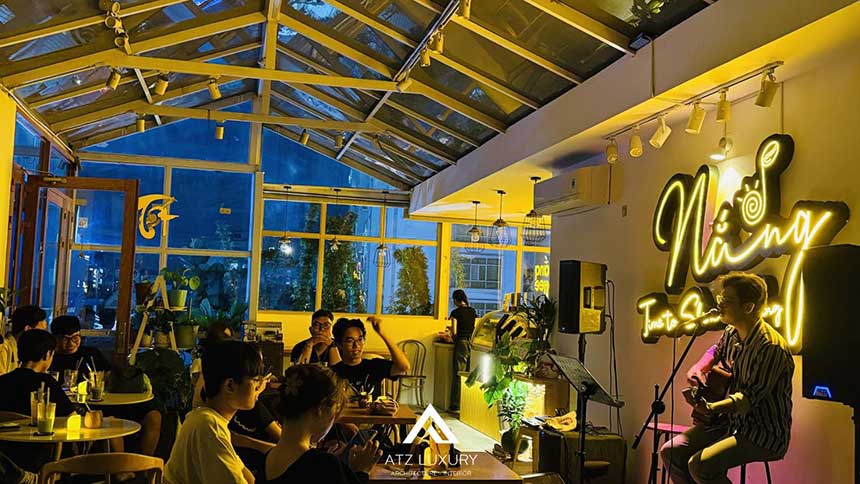 những mẫu thiết kế quán cafe acoustic đẹp