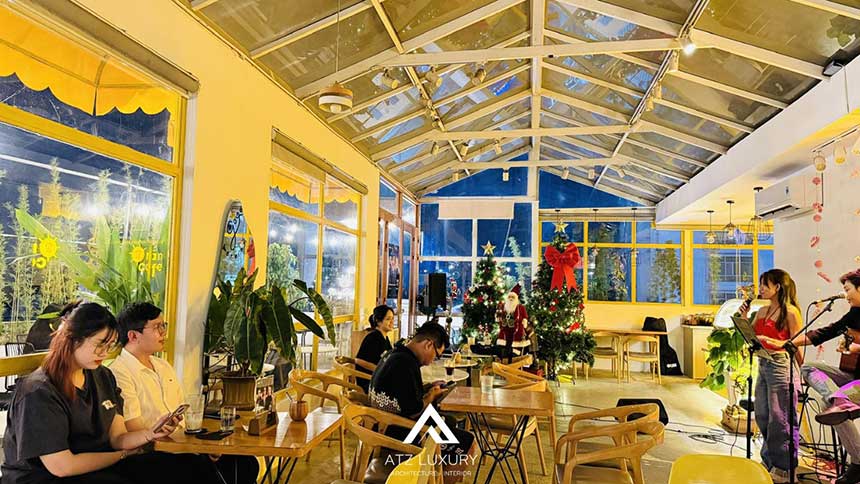 những mẫu thiết kế quán cafe acoustic đẹp