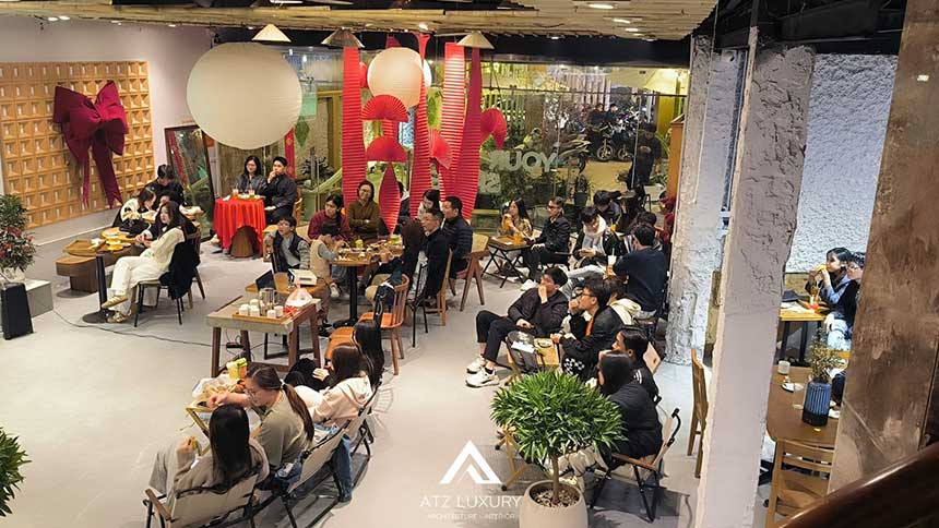 những mẫu thiết kế quán cafe acoustic đẹp