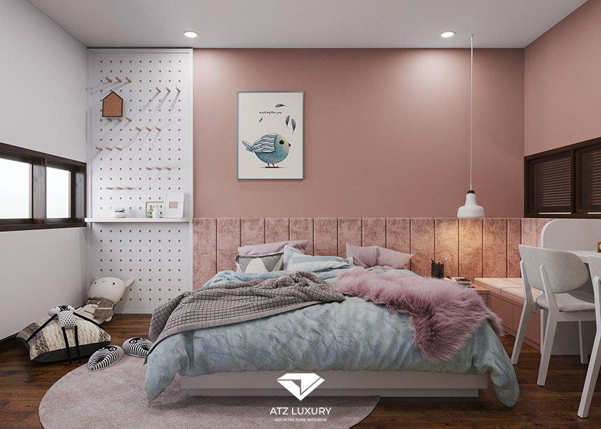 phòng ngủ bé gái 15m2 (1)