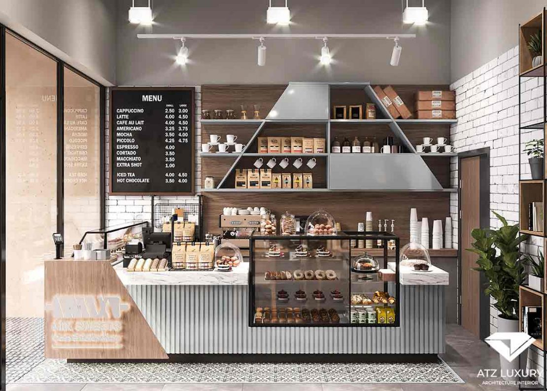 thiết kế quán cafe đẹp ngang 6m hiện đại (2)