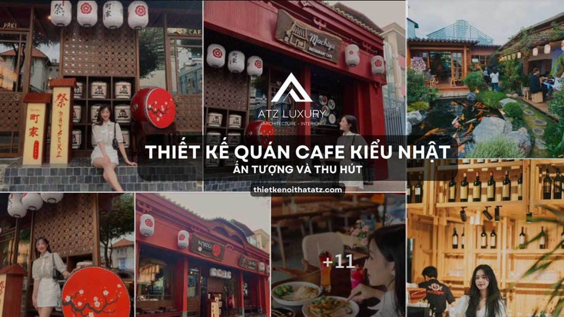 thiết kế quán cafe đẹp kiểu Nhật
