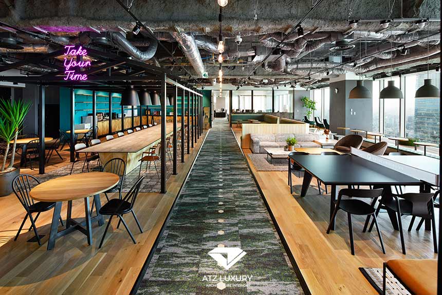 xu hướng thiết kế văn phòng bất động sản