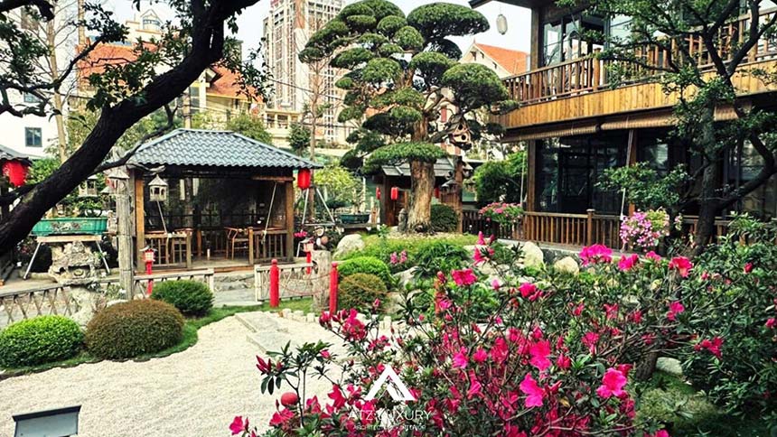 các mẫu quán cafe cá Koi đẹp lung linh