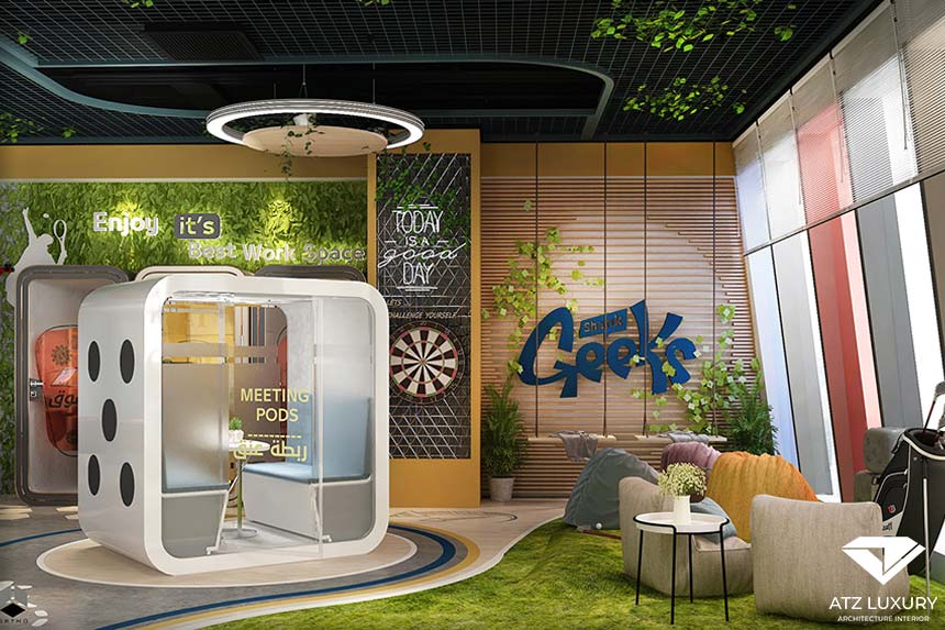 Thiết kế văn phòng làm việc chung coworking space hiện đại