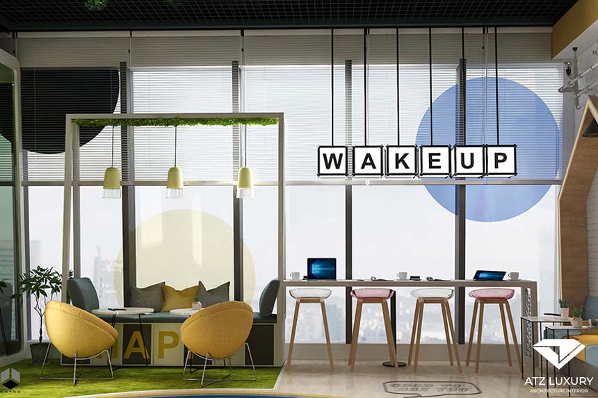 Bản vẽ thiết kế nội thất Coworking Space