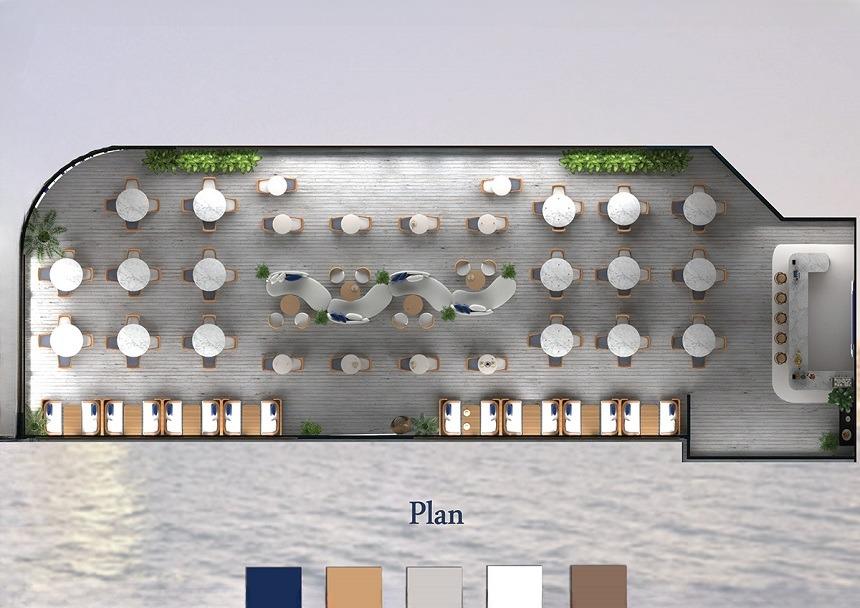 Thiết kế quán cafe phong cách Địa Trung Hải