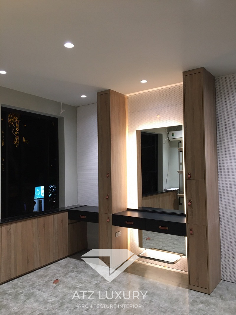 Hình ảnh thi công tầng 2 tiệm tóc giả Justyle