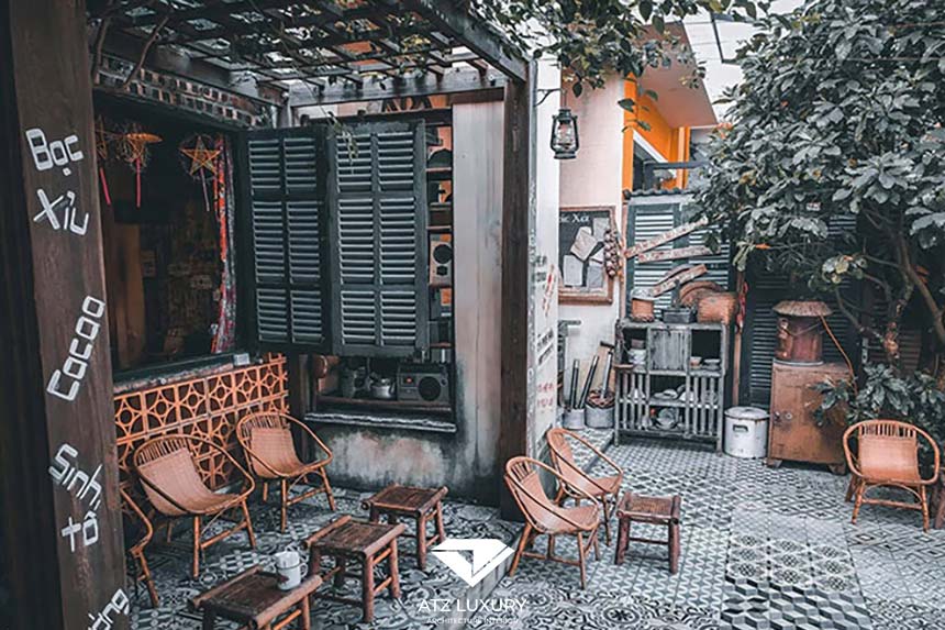 Thiết kế quán cafe bình dân phong cách vintage