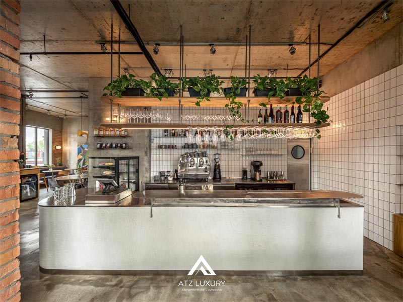 thiet ke quan cafe phong cach cong nghiep 5