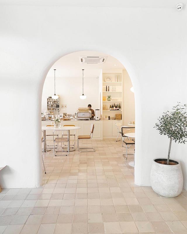 Thiết kế quán cafe phong cách Địa Trung Hải