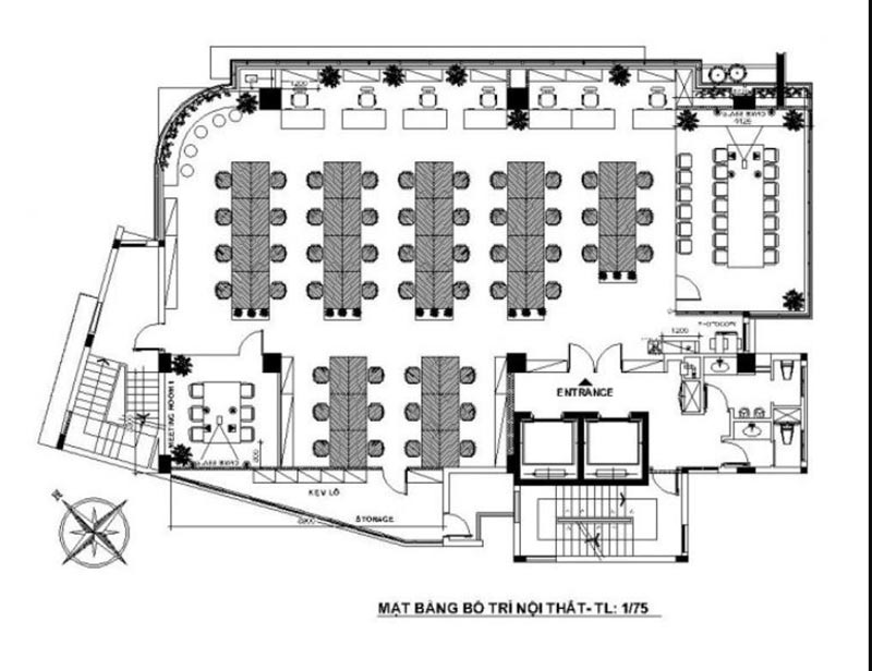 cach doc layout so do mat bang van phong