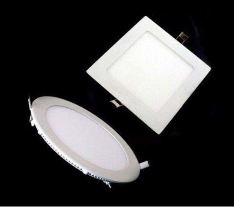 2 dạng vuông và tròn của đèn led trần siêu mỏng