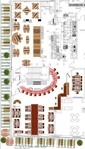 Điểm nhấn chính giữa layout văn phòng