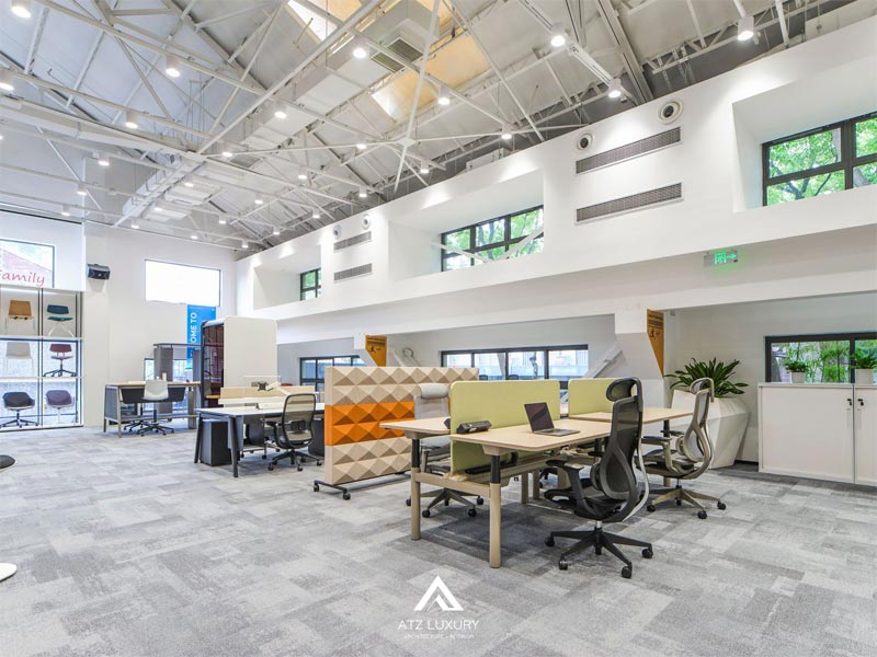 nguyen tac bo tri van phong lam viec