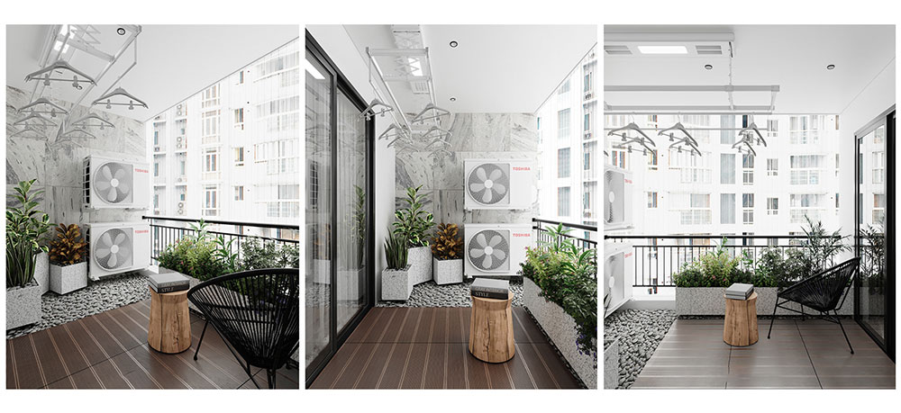 Ấn tượng mẫu thiết kế căn hộ duplex The View căn 3 phòng ngủ