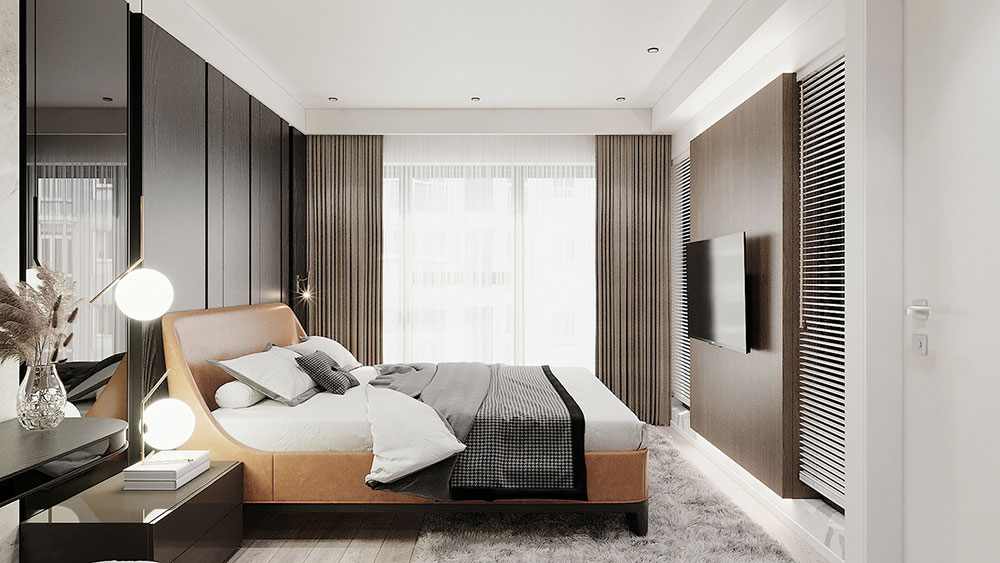 Ấn tượng mẫu thiết kế căn hộ duplex The View căn 3 phòng ngủ