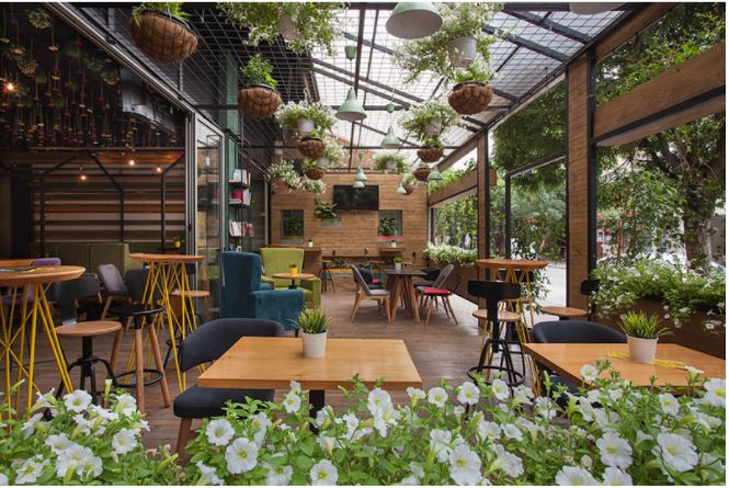 bi kip thiet ke quan ca phe san vuon