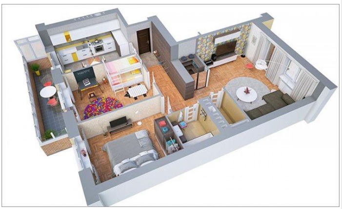 10+ Mẫu thiết kế nội thất chung cư 70m2 Đẹp và Tiết kiệm chi phí 2022
