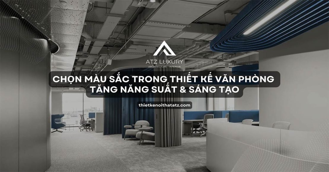 mau sac trong thiet ke noi that van phong