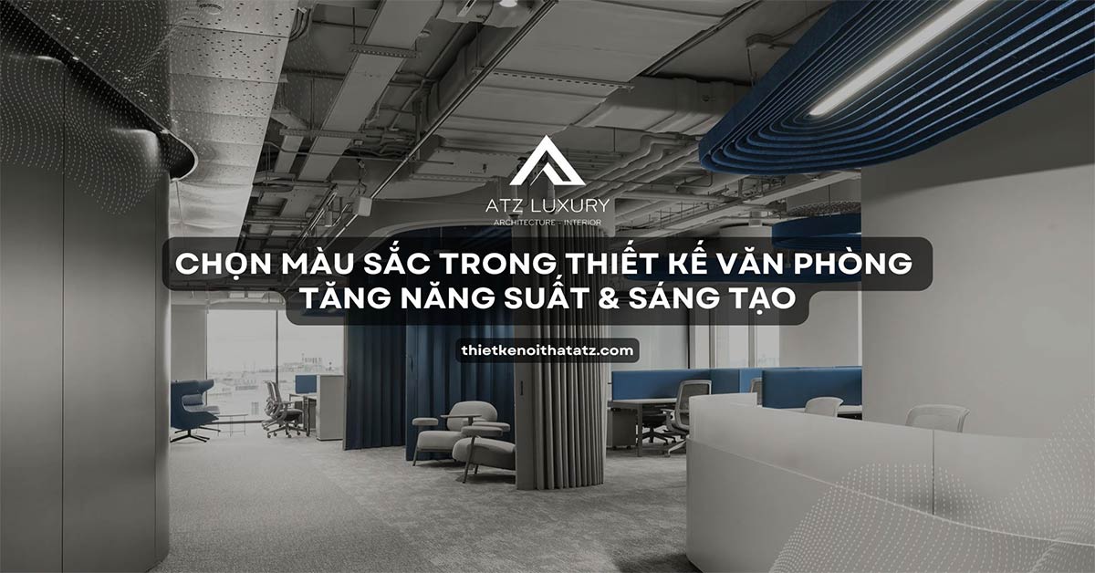 mau sac trong thiet ke noi that van phong