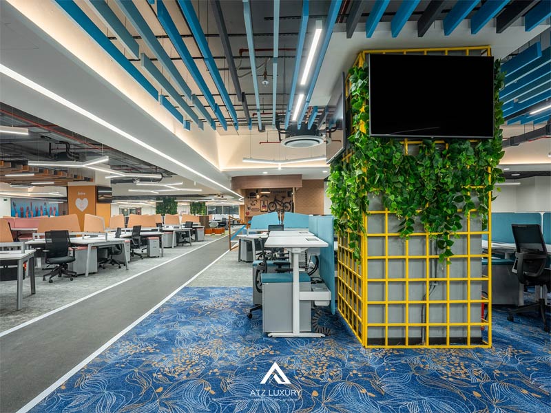 mau sac trong thiet ke van phong 3