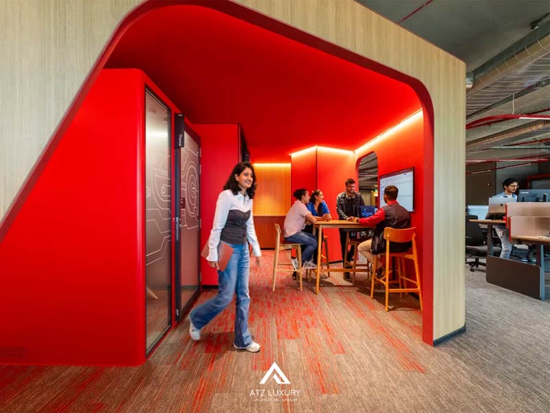 mau sac trong thiet ke van phong 9