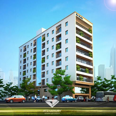 Thiết kế chung cư mini 100m2 5 tầng hiện đại tại Hà Nội NP6180622  Kiến  trúc Angcovat