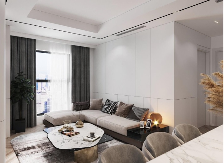 Mẫu thiết kế nội thất chung cư 65m2 đẹp, tối ưu diện tích - Báo Đồng Khởi  Online