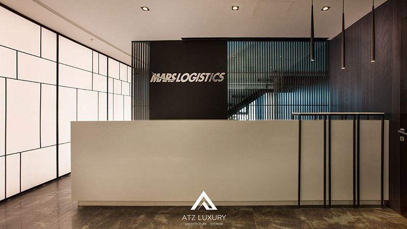 mẫu thiết kế văn phòng logistics đẹp hiện đại