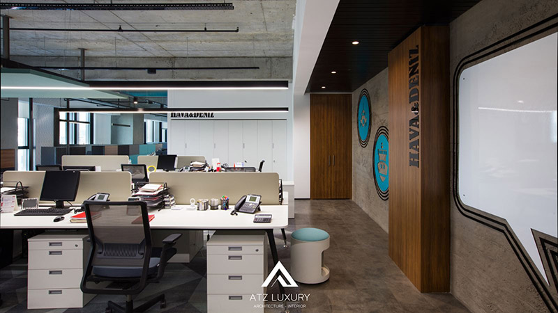 mẫu văn phòng logistics đẹp hiện đại