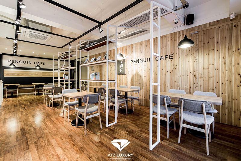thiết kế quán cafe sách đẹp